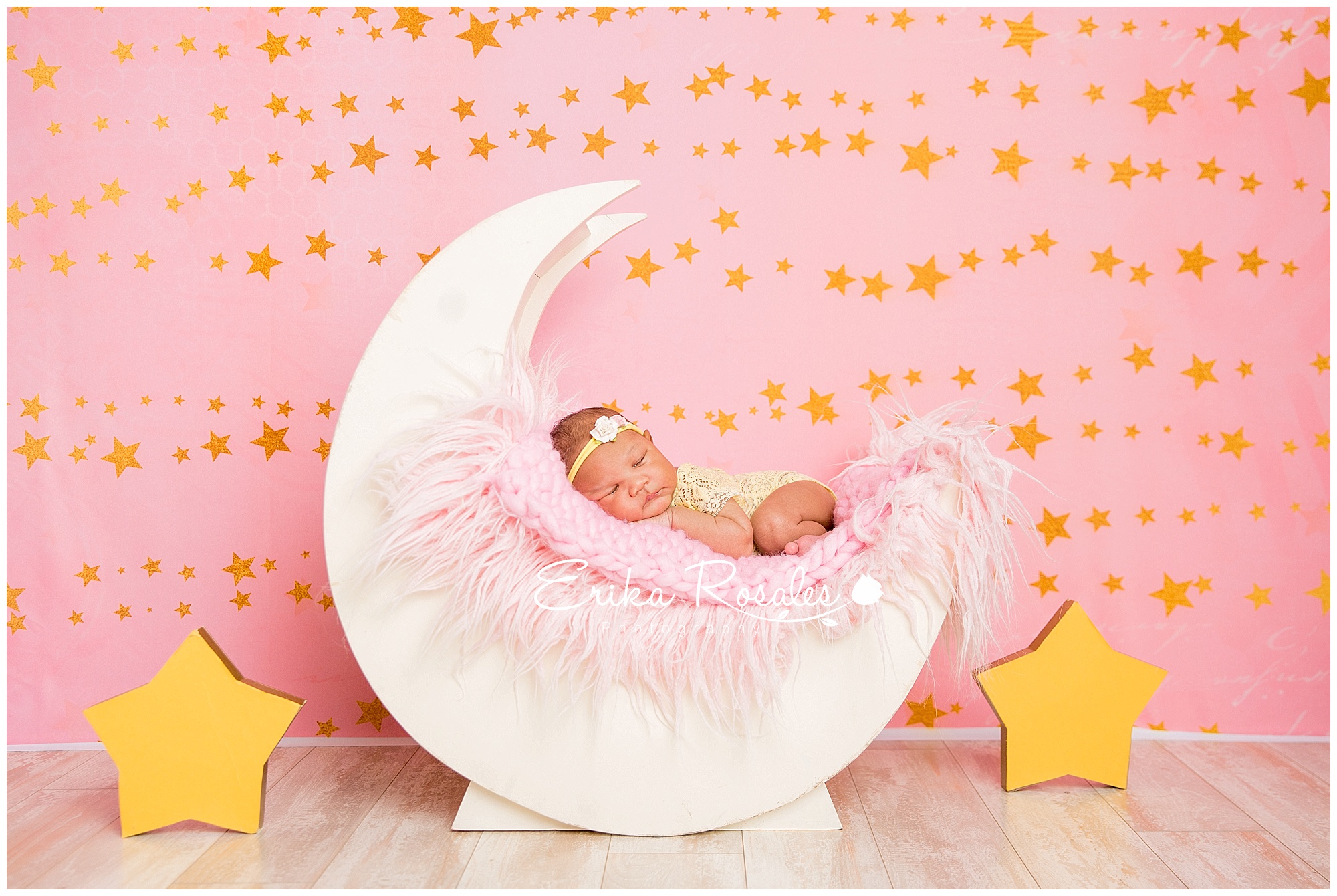 Little Stars Photo Album (Pink) - Baby Girl - Holds 80 6x4 (10x15cm) photos