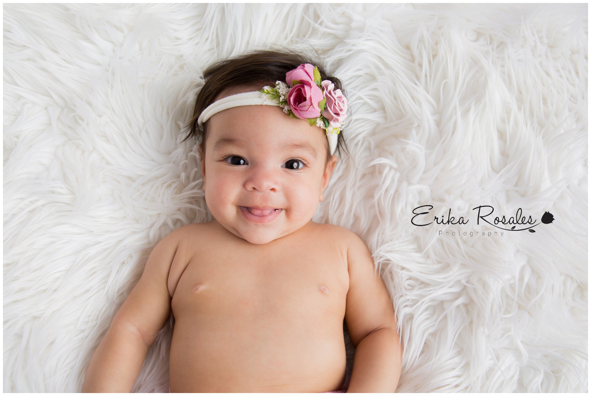 3 months baby girl photoshoot